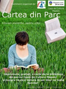 „Cartea din parc”, un proiect ambiţios