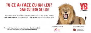 YouthBank lansează un fond de 8.000 lei pentru proiectele liceenilor