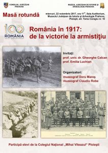 „România în 1917: de la victorie la armistiţiu”